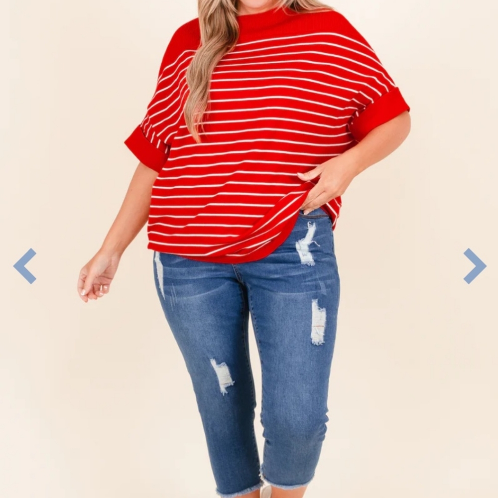 Oversized Short Sleeve Top NWOT